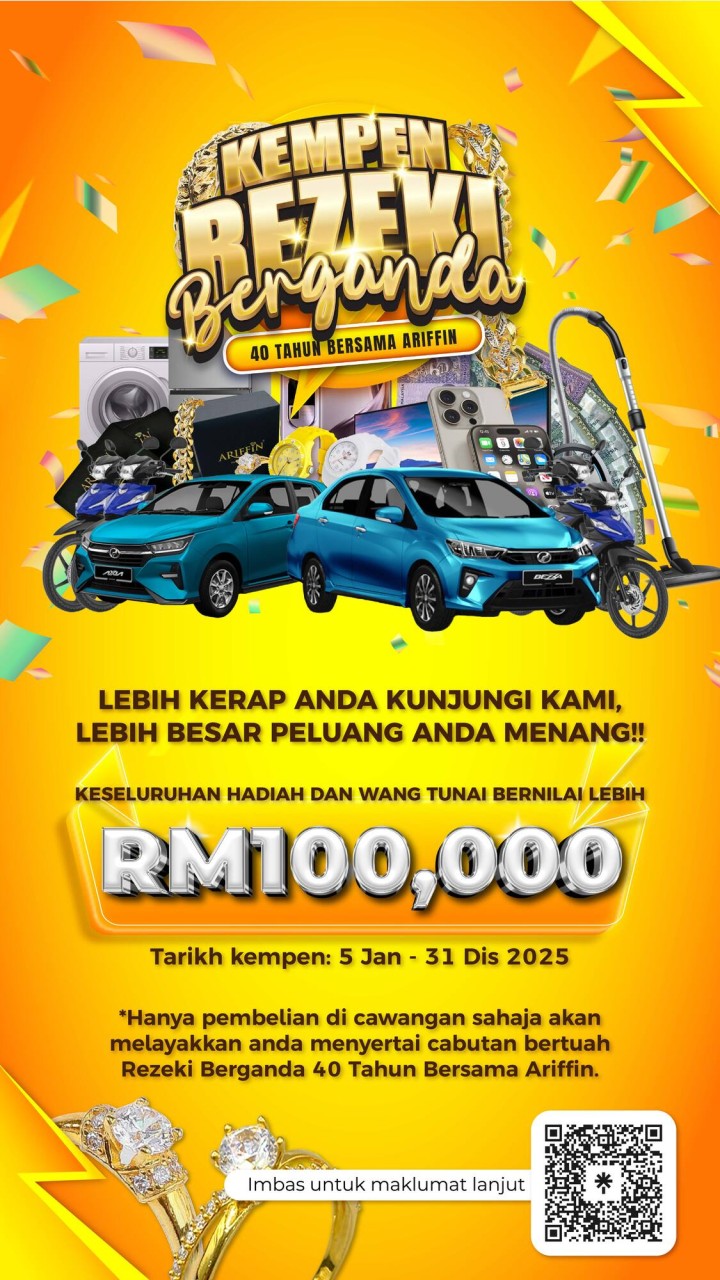 REZEKI BERGANDA 40 TAHUN ARIFFIN