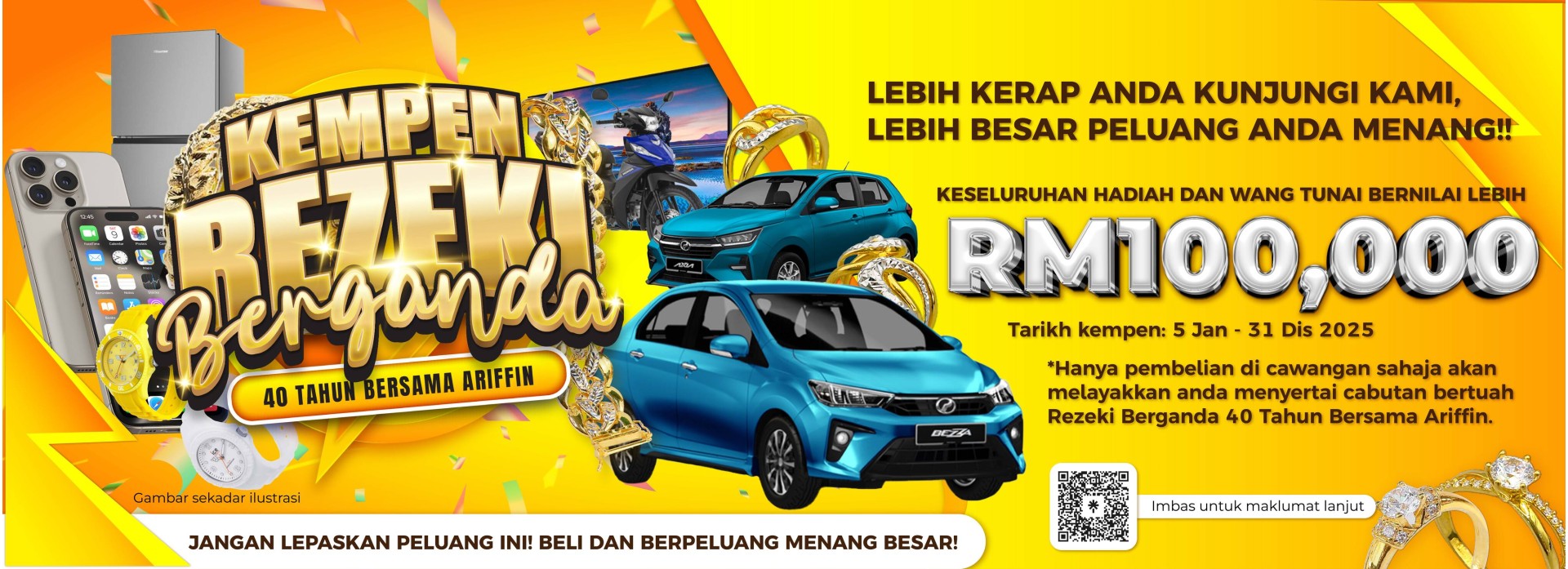 KEMPEN REZEKI BERGANDA 40 TAHUN ARIFFIN