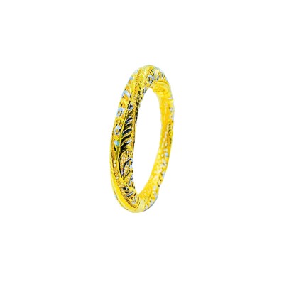 Gelang Kerawang Emas dan Chrome 916/22K