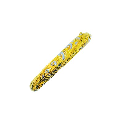 Gelang Kerawang Emas dan Chrome 916/22K