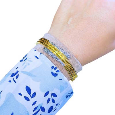 Gelang Lintah Emas dan Chrome 916/22K
