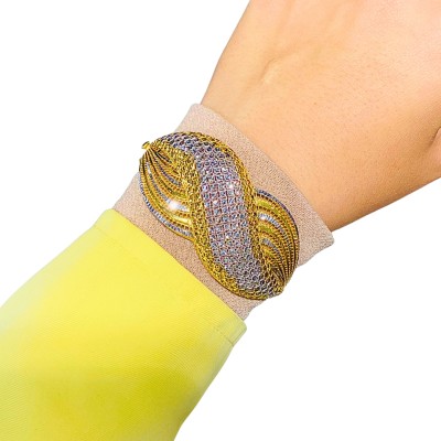 Gelang Dubai Emas dan Chrome 916/22K