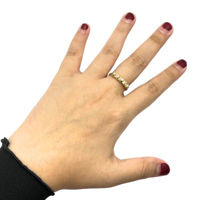 Cincin Audrey Emas dan Chrome 916/22K Cincin Audrey Emas dan Chrome 916/22K