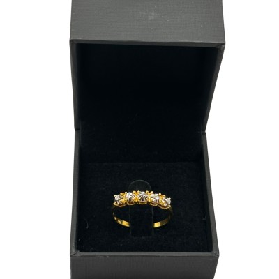 Cincin Audrey Emas dan Chrome 916/22K Cincin Audrey Emas dan Chrome 916/22K