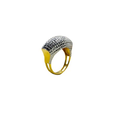 Cincin Lintah Emas dan Chrome 916/22K