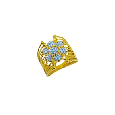 Cincin Datin Emas dan Chrome 916/22K