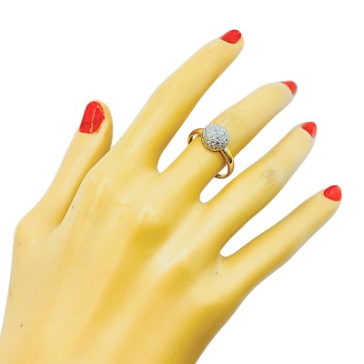 Cincin Diamond Cut Emas dan Chrome 916/22K Cincin Diamond Cut Emas dan Chrome 916/22K