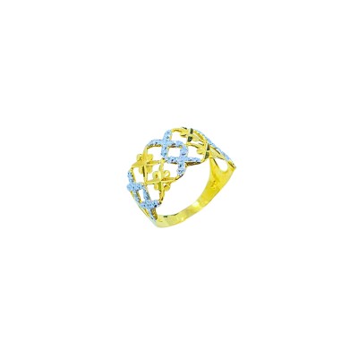 Cincin Marissa Emas dan Chrome 916/22K