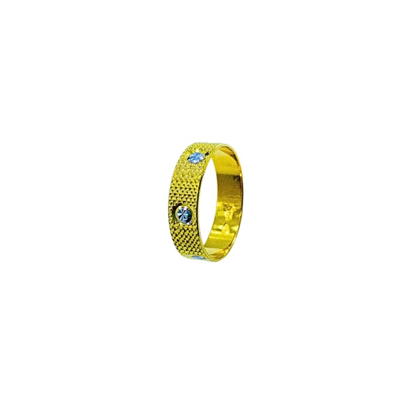 Cincin Belah Rotan Emas dan Chrome 916/22K