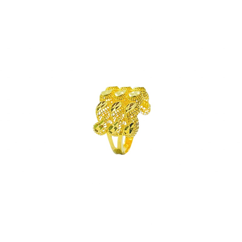 Cincin Eye Drop Emas 916/22K