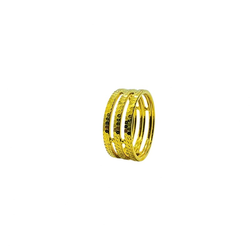 Cincin Honeycomb Emas 916/22K