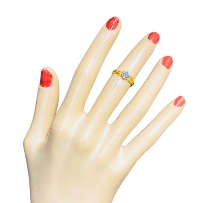 Cincin Audrey Emas dan Chrome 916/22K Cincin Audrey Emas dan Chrome 916/22K