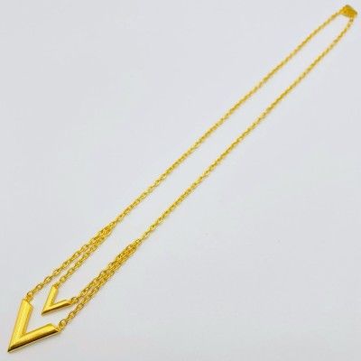 CHOKER LETTER V gold