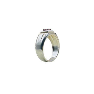 Cincin Permata Merah Jambu 925/Perak