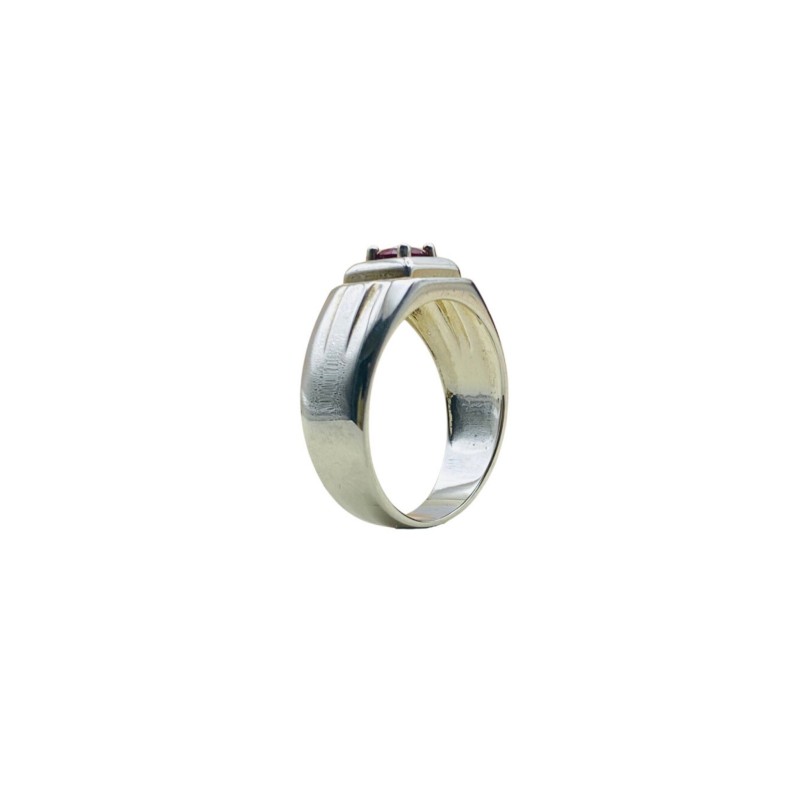 Cincin Permata Merah Jambu 925/Perak