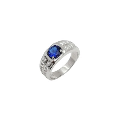 DARK BLUE silver