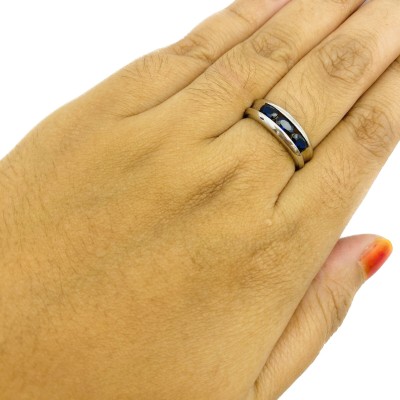 DARK BLUE silver