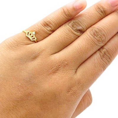 Cincin Permata Mutiara Emas 750/18K