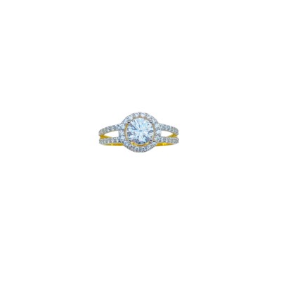 Cincin Permata Putih Emas 916/22K