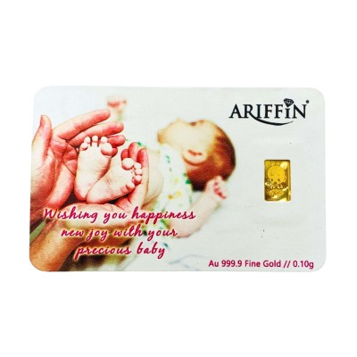 GOLD BAR NEW BORN BABY 0.10 GRAM GOLD BAR NEW BORN BABY 0.10 GRAM