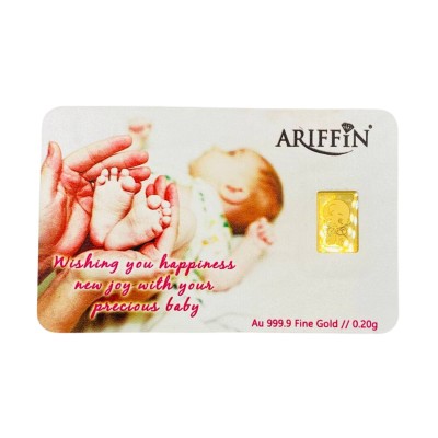 GOLD BAR NEW BORN BABY 0.20 GRAM GOLD BAR NEW BORN BABY 0.20 GRAM