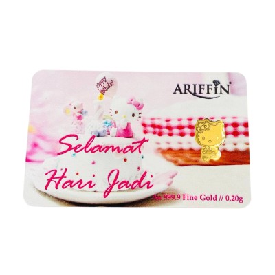 GOLD BAR SELAMAT HARI JADI HELLO KITTY 0.20 GRAM GOLD BAR SELAMAT HARI JADI HELLO KITTY 0.20 GRAM