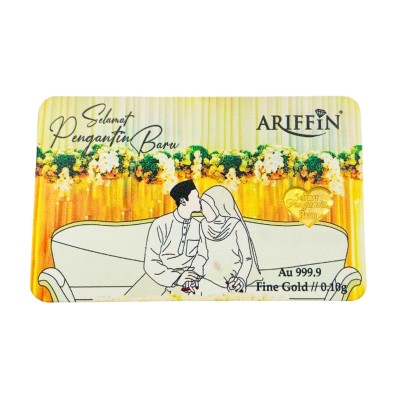 GOLD BAR SELAMAT PENGANTIN BARU 0.10 GRAM GOLD BAR SELAMAT PENGANTIN BARU 0.10 GRAM