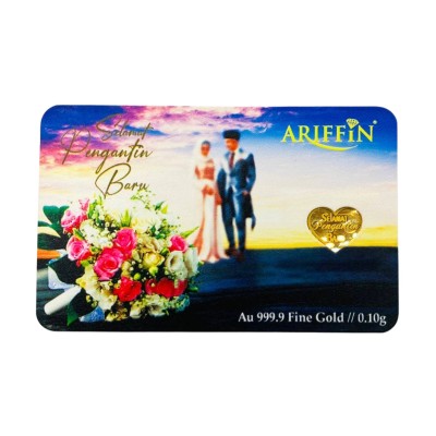 GOLD BAR SELAMAT PENGANTIN BARU 0.10 GRAM GOLD BAR SELAMAT PENGANTIN BARU 0.10 GRAM