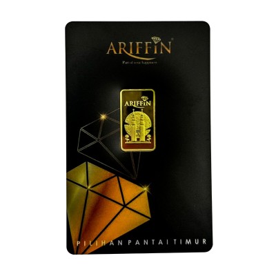 GOLD BAR ARIFFIN 5 GRAM EMAS 999.9/24K GOLD BAR ARIFFIN 5 GRAM EMAS 999.9/24K