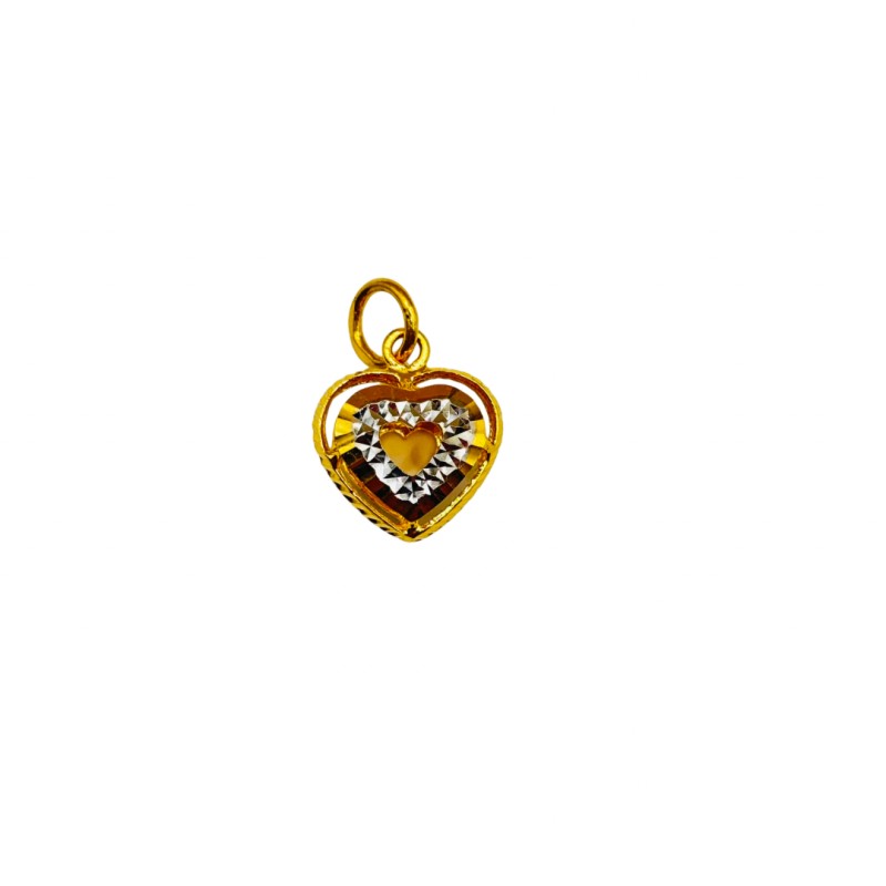 Loket Love Emas dan Chrome 916/22K