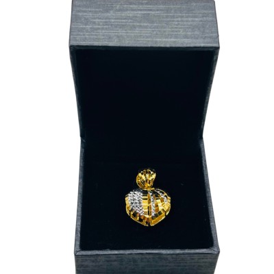 Loket Love Emas dan Chrome 916/22K