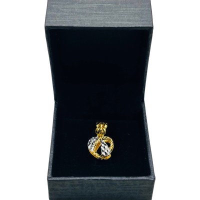 Loket Love Emas dan Chrome 916/22K