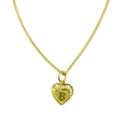 Loket Love Huruf B Emas 916/22K