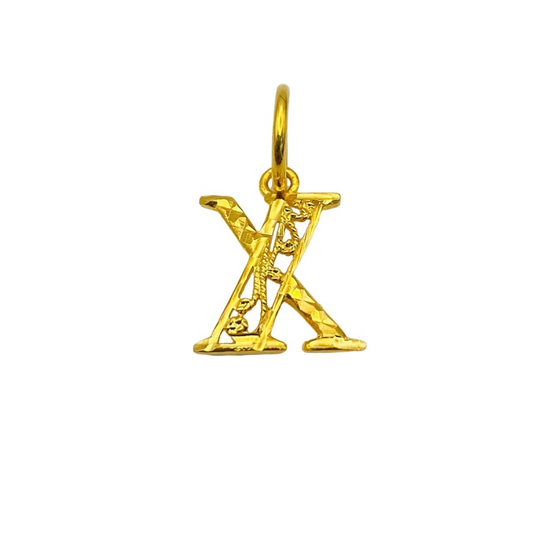 HURUF X pendant