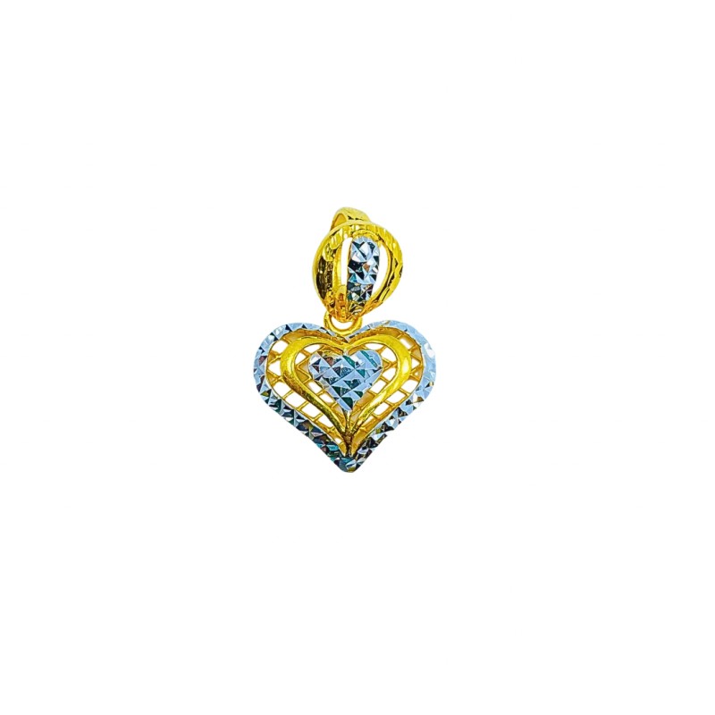 Loket Love Emas dan Chrome 916/22K
