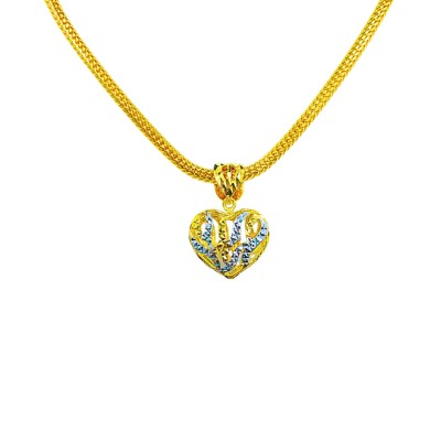 Loket Love Emas dan Chrome 916/22K