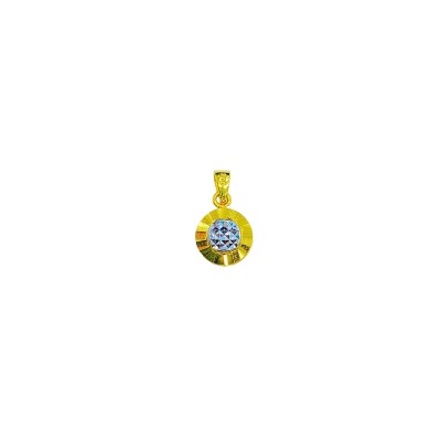 Loket Bulat Emas dan Chrome 916/22K