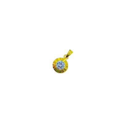 Loket Bulat Emas dan Chrome 916/22K