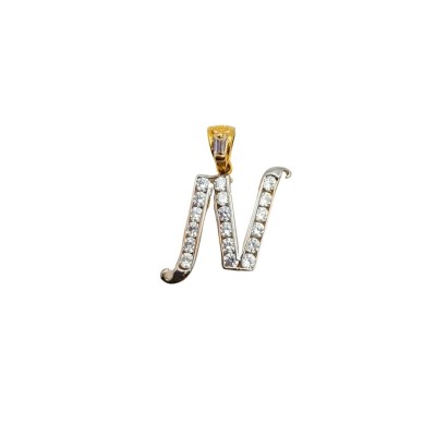 HURUF N PERMATA 585 pendant