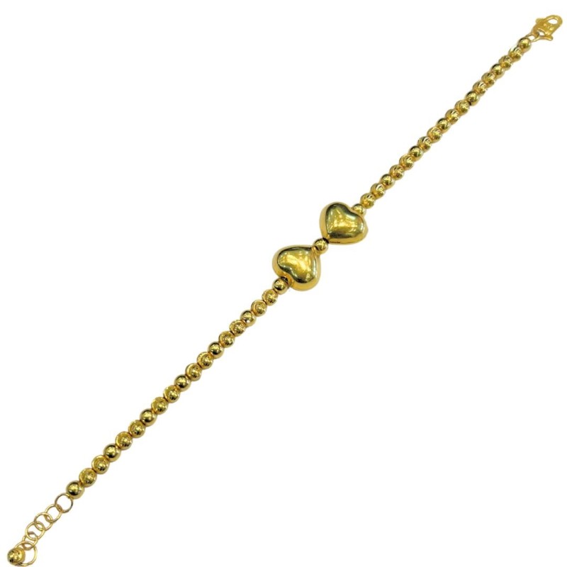 Rantai Tangan Biji Sawi Reben Emas 916/22K