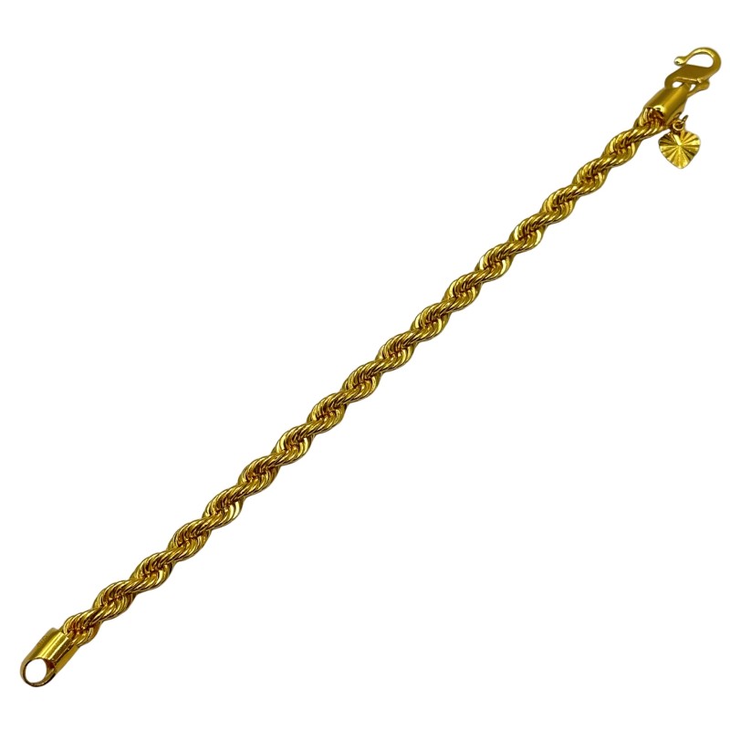Rantai Tangan Pintal Emas 916/22K