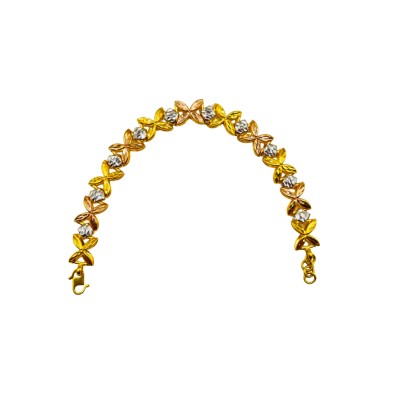 Rantai Tangan Marissa Emas, Chrome dan Rose Gold 916/22K