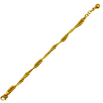 Rantai Tangan Boba Italy 2 Layer Emas 916/22K