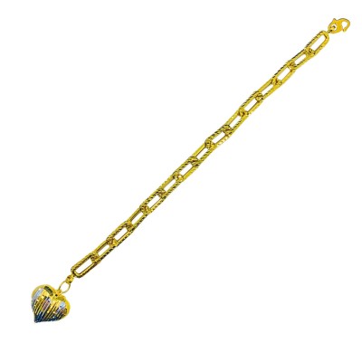 Rantai Tangan Sauh Love Emas dan Chrome 916/22K