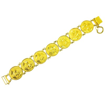 Rantai Tangan Duit Syiling Emas 916/22K Rantai Tangan Duit Syiling Emas 916/22K