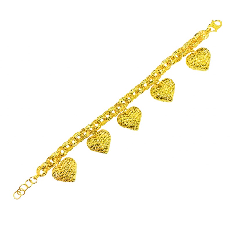Rantai Tangan Kendi Love Emas 916/22K