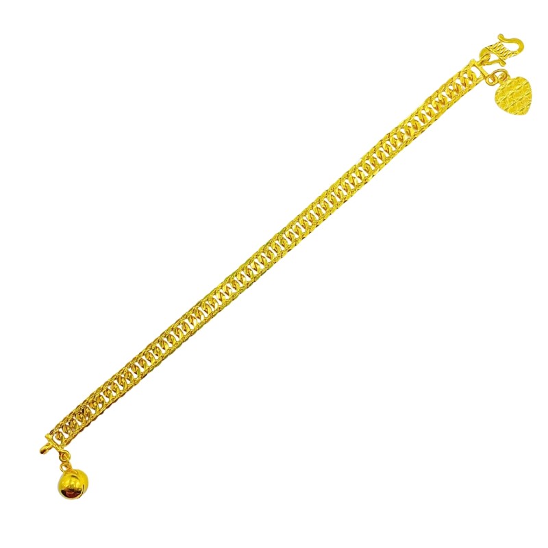 Rantai Tangan Melur Kanak-Kanak Emas 916/22K
