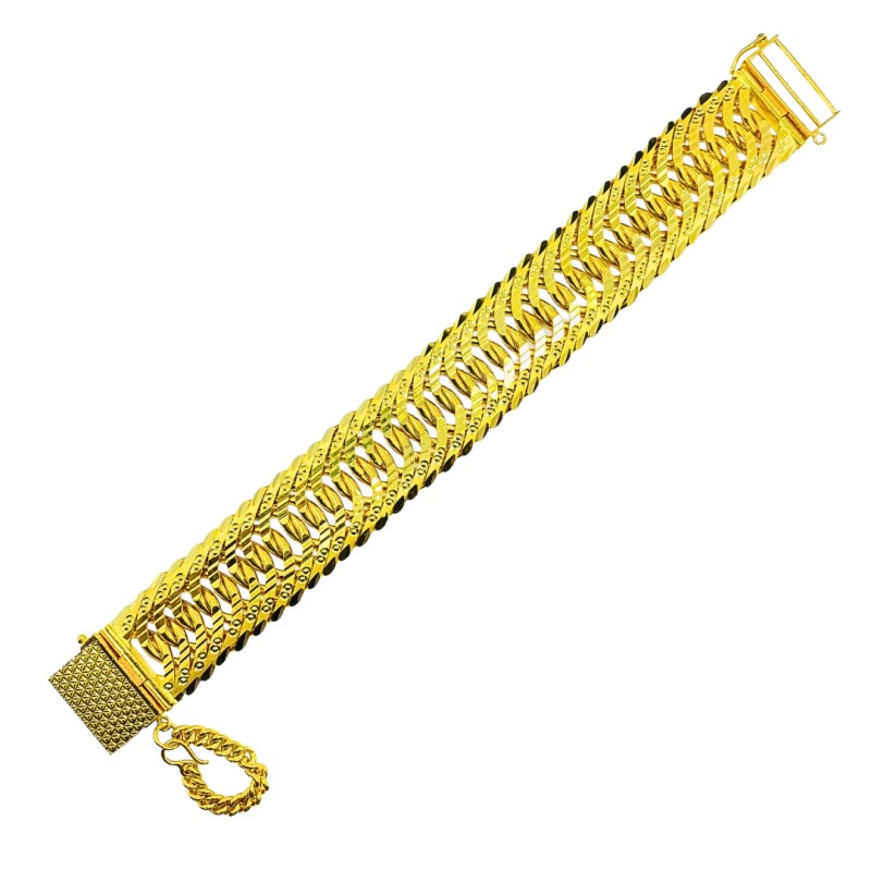 Rantai Tangan Lipan Kait 4 Emas 916/22K