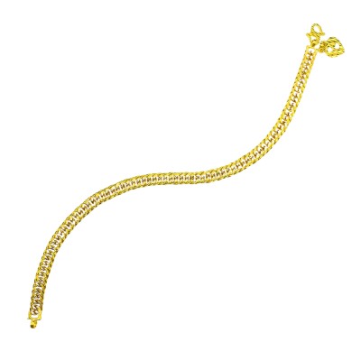 Rantai Tangan Lipan Emas dan Chrome 916/22K