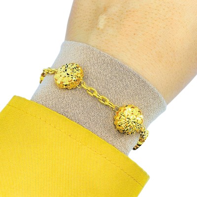 Rantai Tangan Sauh Bunga Emas 916/22K